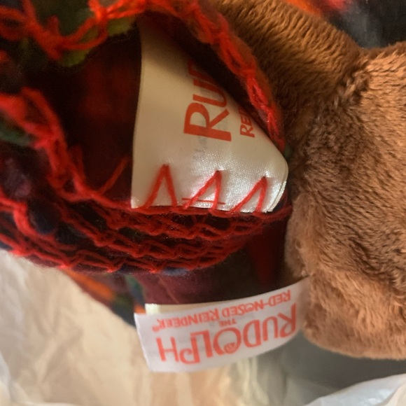Rudolph The Red Nosed Reindeer Rudolph Fleece Throw / Blanket With Plush. NEW - Picture 3 of 3
